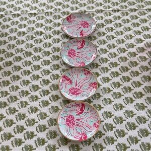 Lilly Pulitzer Pink and Green Coasters